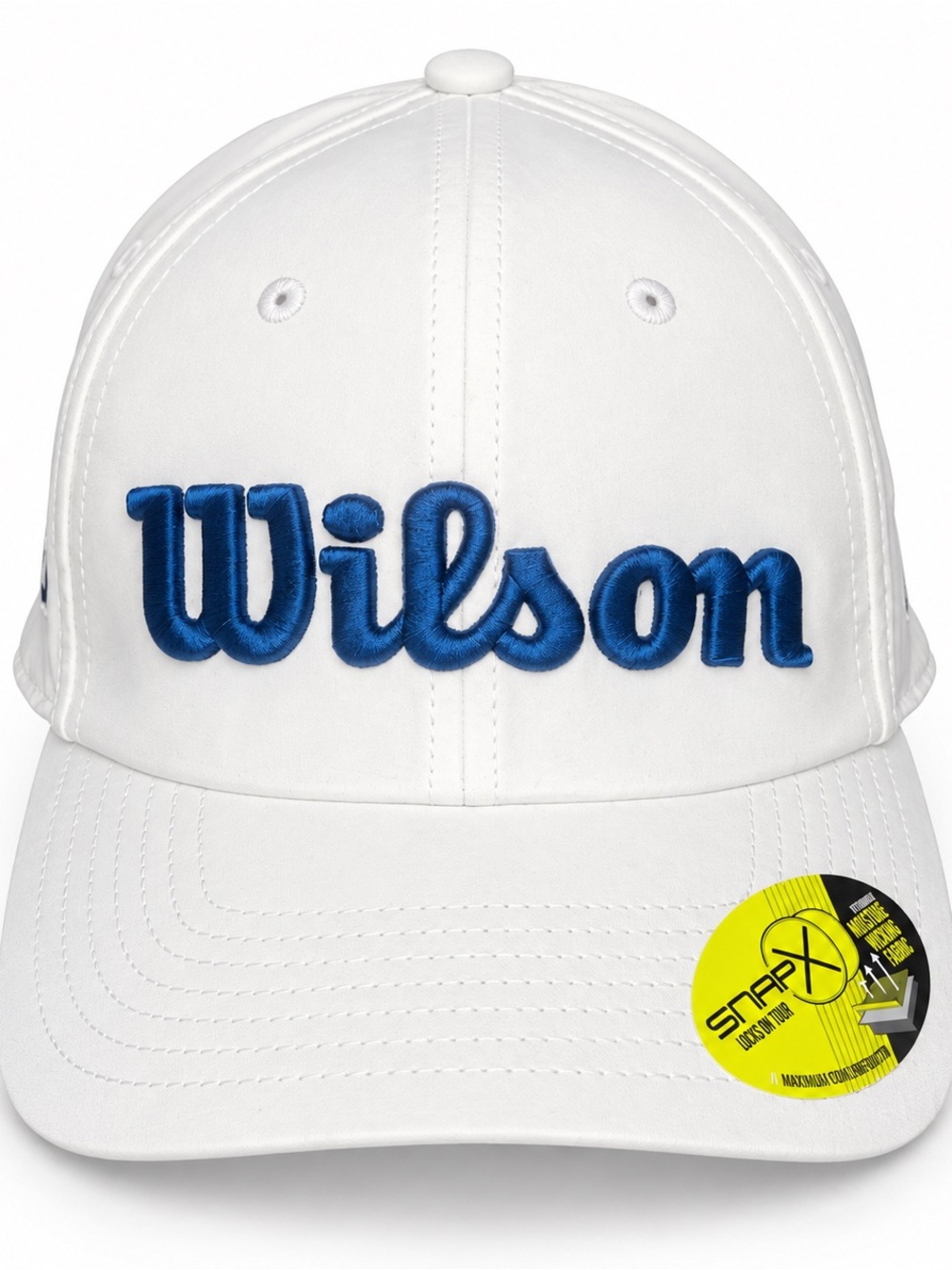 Wilson White Baseball Cap with Blue Embroidered Logo